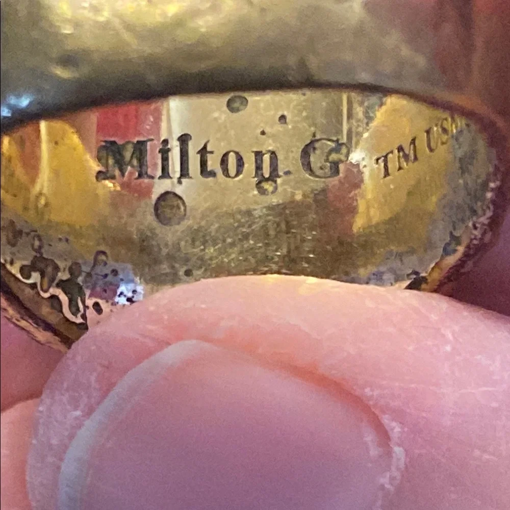 Gold and Red Marine Corps Ring Milton - Picture 15 of 16